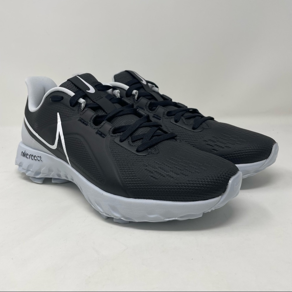 New Nike React Infinity Pro Golf Shoes Cleats Black Grey CT6620-004 Sz 9.5